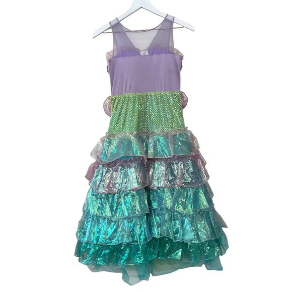 Disney Store Deluxe Ariel Little Mermaid Costume Dress Girls Size 10 L - Picture 7 of 10